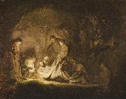 REMBRANDT Harmenszoon van Rijn Grablegung Christi painting